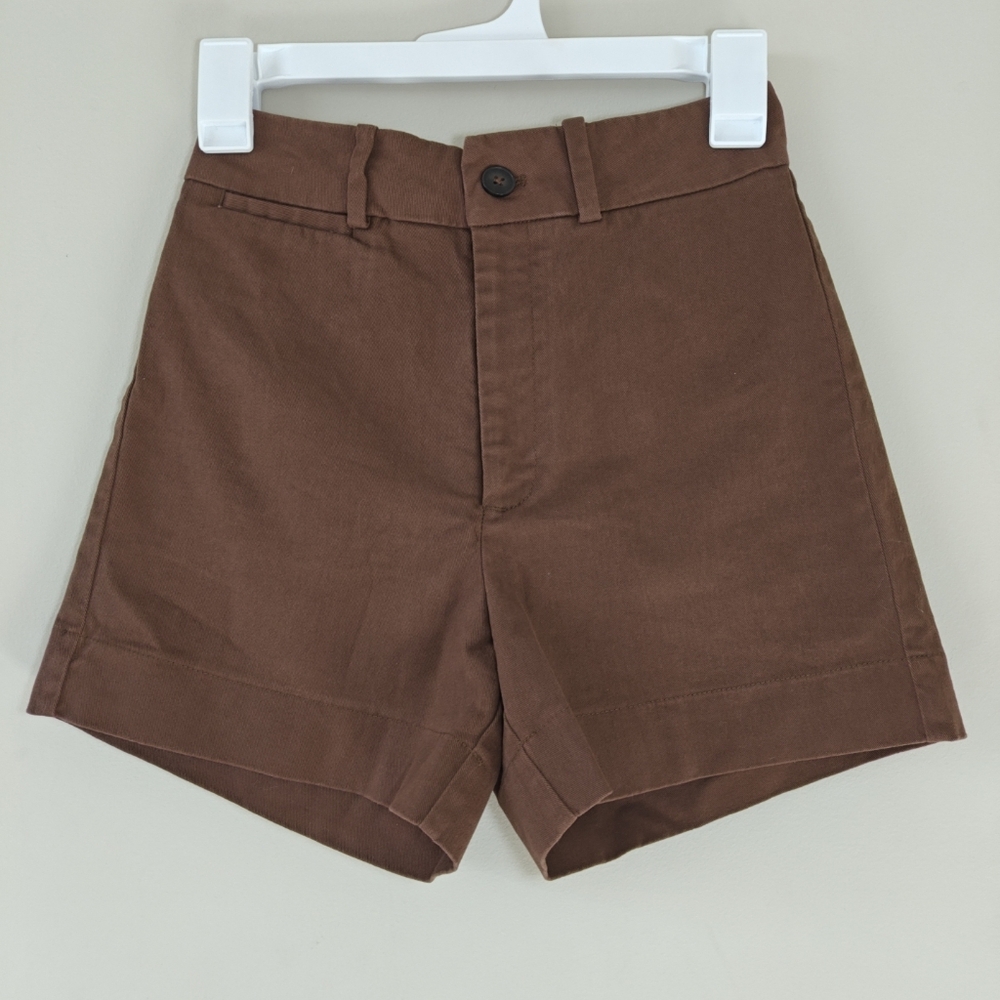 Frank & Oak Chocolate High Waist Women's Shorts